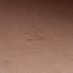 Pre Owned Alaia Black Leather Studded Tote
