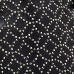 Pre Owned Alaia Black Leather Studded Tote