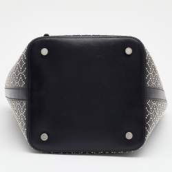 Pre Owned Alaia Black Leather Studded Tote