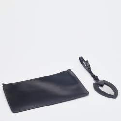 Pre Owned Alaia Black Leather Laser Cut Out Mina Shopper Tote