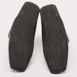 Pre Owned Alaia Black Patent Leather LA Trainers High Top Sneakers Size 38