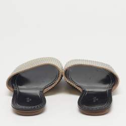 مملوكة مسبقًا صندل سلايد غلايا جلد ذهبي مقاس 37