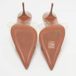 مملوكة مسبقًا Alaia le coeur Size 38.5 Two Tone Patent Leather and PVC Mules