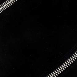 Pre Owned Alaia Black Suede Zip Around Ankle Boots Size 36.5