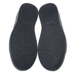 Pre Owned Alaia Black/Silver Laser Cut Suede Low Top Sneakers Size 38