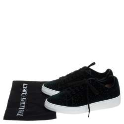 Alaia Green Laser Print Velvet Low Top Sneakers Size 39