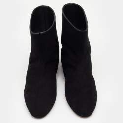 Alaia Black Suede Ankle Length Boots Size 39