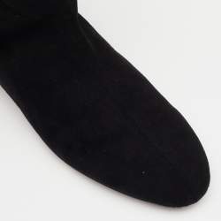 Alaia Black Suede Ankle Length Boots Size 39