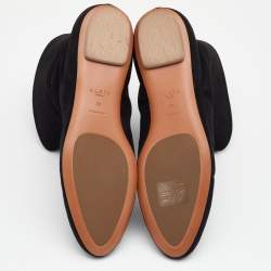 Alaia Black Suede Ankle Length Boots Size 39