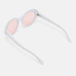 Alain Mikli x Alexandre Vauthier Light Blur/Pink Roselyn Crystals Round Sunglasses