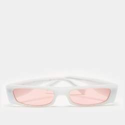 Alain Mikli x Alexandre Vauthier White/Pink A05039 Edwidge Rectangle sunglasses