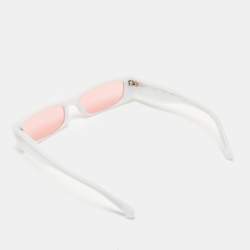 Alain Mikli x Alexandre Vauthier White/Pink A05039 Edwidge Rectangle sunglasses