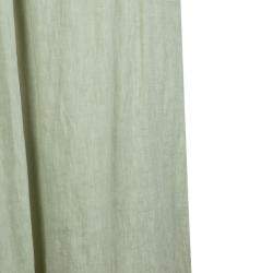 Pre Owned Alberta Ferretti Pistachio Green Linen Ruched Strapless Maxi Dress M