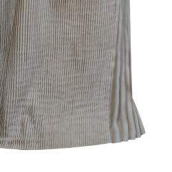 Pre Owned Alberta Ferretti Beige Silk Pleated Pintuck Detail Sleeveless Gown M