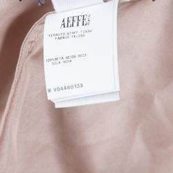 Pre Owned Alberta Ferretti Multicolor Floral Print Pleated Sleeveless Cross Back Dress L