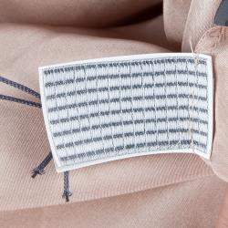 Pre Owned Alberta Ferretti Multicolor Floral Print Pleated Sleeveless Cross Back Dress L