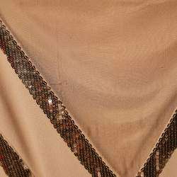 Pre Owned Alberta Ferretti Pink Embellished Crepe Sleeveless Mini Dress M