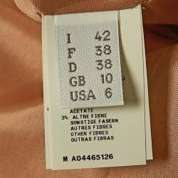 Pre Owned Alberta Ferretti Pink Embellished Crepe Sleeveless Mini Dress M