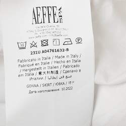 Pre Owned Alberta Ferreti White Lace Sleeveless Maxi Dress M