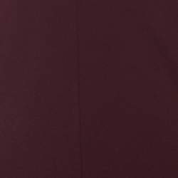 Pre Owned Alberta Ferretti Burgundy Cowl Neck Long Sleeve Top M