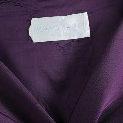 Alberta Ferretti Limited Edition Purple Silk Gown S
