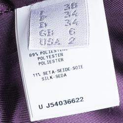 Alberta Ferretti Limited Edition Purple Silk Gown S