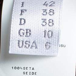 Pre Owned Alberta Ferretti Burgundy Silk Maxi Skirt M