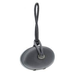 Pre Owned Alberta Ferretti Grey Satin Clutch