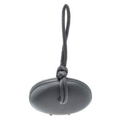 Pre Owned Alberta Ferretti Grey Satin Clutch