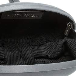 Pre Owned Alberta Ferretti Grey Satin Clutch