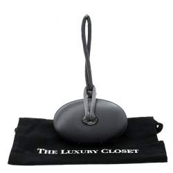 Pre Owned Alberta Ferretti Grey Satin Clutch