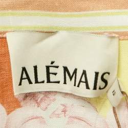 Alemais Multicolor Printed Linen Button Front Shirt M