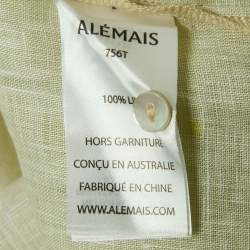Alemais Multicolor Printed Linen Button Front Shirt M