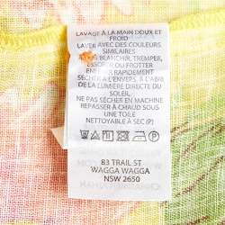 Alemais Multicolor Floral Print Linen Shirt Dress M