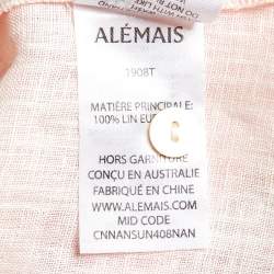 Alemais Multicolor Floral Print Linen Shirt and Trousers Set L