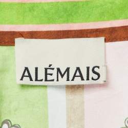 Alemais Multicolor Printed Cotton Dreamer Long Pool Dress M