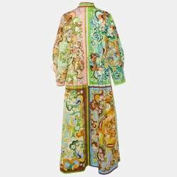 Alemais Multicolor Printed Cotton Dreamer Long Pool Dress M