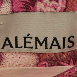 Alemais Multicolor Printed Linen Shorts M