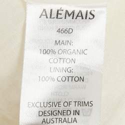 Pre Owned Alemais Multicolor Stripe Print Cotton Halter Neck Mini Axum Dress M