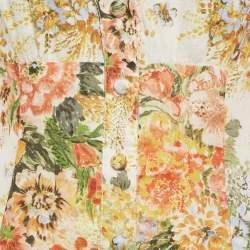 Alemais Yellow Sylvia Floral Hemp Mini Dress M
