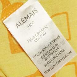 Pre Owned Alemais Multicolor Printed Louise Tie Waist Cotton Maxi Dress M