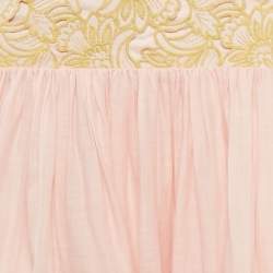 مملوكة مسبقًا تنورة أليمايس مطرزة زهرية ماكسي أنثيا مقاس كبير (لارج)