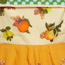 Pre Owned Alemais Multicolour Lemonis Print Cut Out Mini Dress M