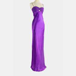Alessandra Rich Purple Women's Long Dress IT 40