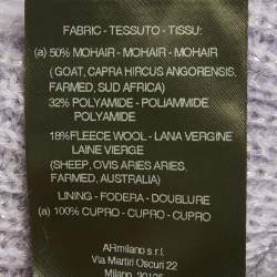 Pre Owned كارديغان أليساندرا ريتش صوفي مخلوط بزخرفة فيونكة بنفسجي مقاس صغير (سمول)