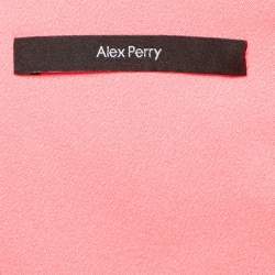 Alex Perry Pink Satin Top and Draped Skirt Set S