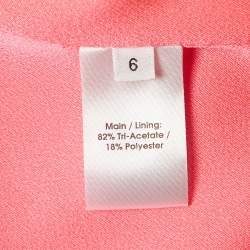 Alex Perry Pink Satin Top and Draped Skirt Set S