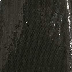 Pre Owned Alex Perry Black Sequin Fish Cut Gown M