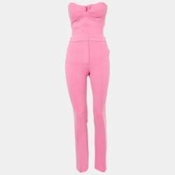 Pre Owned Alex Perry Pink Crepe 3 Piece Set S
