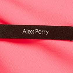 Pre Owned Alex Perry Pink Jersey Corset Mini Dress S